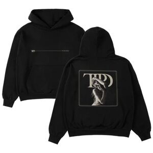 TAYLOR SWIFT • TTPD SPOTIFY EXCLUSIVE BLACK HOODIE (L)
